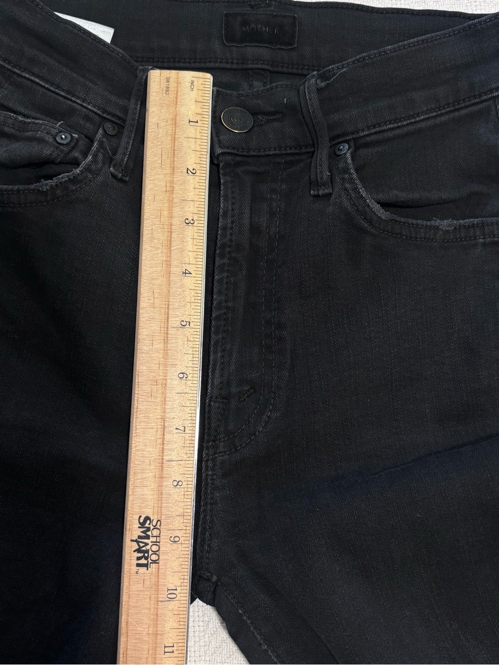 🖤🖤🖤MOTHER Black Ankle & Cropped Button-Front Pants - Picture 10 of 14